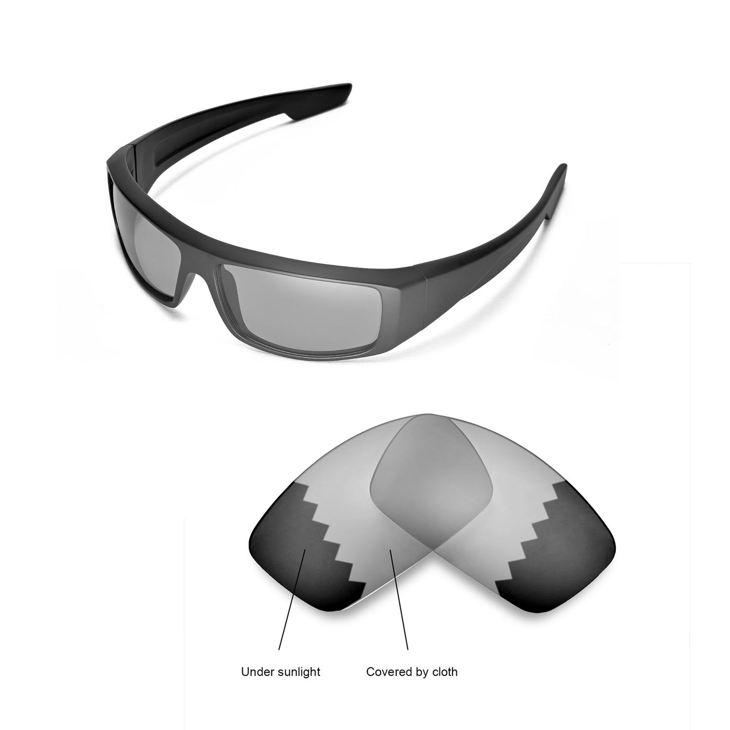 Walleva Polarized Transition Lenses For Spy Optic Logan Sunglasses